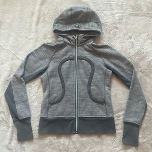 lululemon We Are From Space grey scuba hoodie